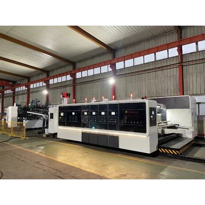 Caja de cartón Impresión de corte a presión Slotter Pp Bundling Nailing Machine Plegado pegado