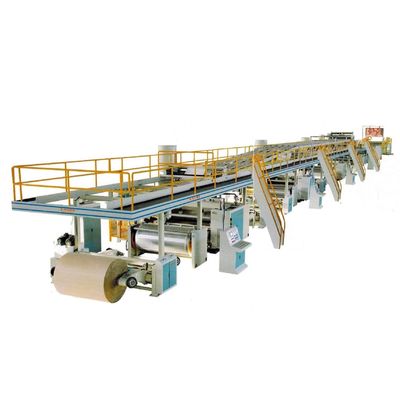Línea de producción automática de cartón corrugado de 2 3 5 7 capas / máquina para hacer cajas de dibujos animados