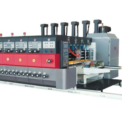 Caja de cartón corrugada avanzada Flexo Impresora de dos colores Slotter Máquina rotativa de corte de matriz