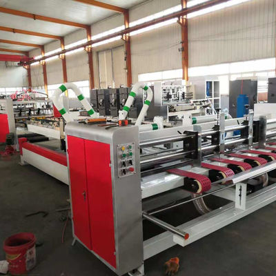 Material de embalaje de madera Máquina automática de cartón de carpeta y pegamento para la producción en volumen