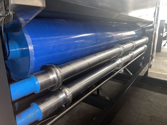 Caja de cartón corrugada avanzada Flexo Impresora de dos colores Slotter Máquina rotativa de corte de matriz