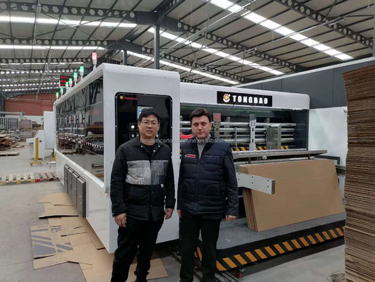 60000 KG Impresión automática de corte por die Slotter Caja de pizza para hacer máquina de aglutinación de aglutinación línea de producción