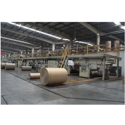 Máquina automática de producción de cartón ondulado de 5 capas para la fabricación