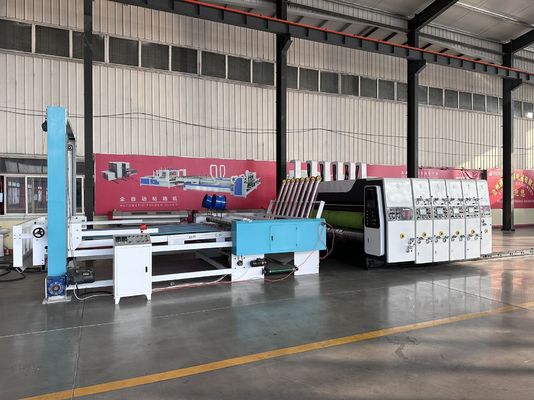 Máquina automática de impresión de cajas de placa flexible para la producción precisa y rápida de cajas de cartón