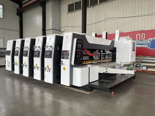 Máquina automática de impresión de cajas de placa flexible para la producción precisa y rápida de cajas de cartón
