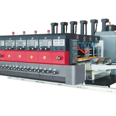 Corte automático de flexo rotativo con impresora de tinta de agua y apilador de desmontaje