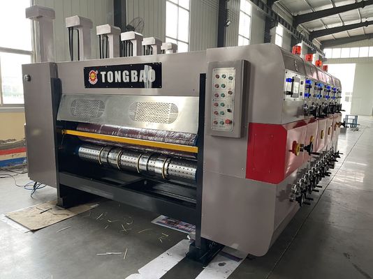 Corte automático de flexo rotativo con impresora de tinta de agua y apilador de desmontaje