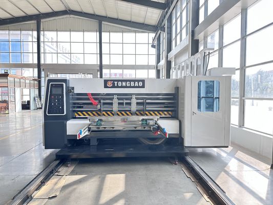 Corte automático de flexo rotativo con impresora de tinta de agua y apilador de desmontaje