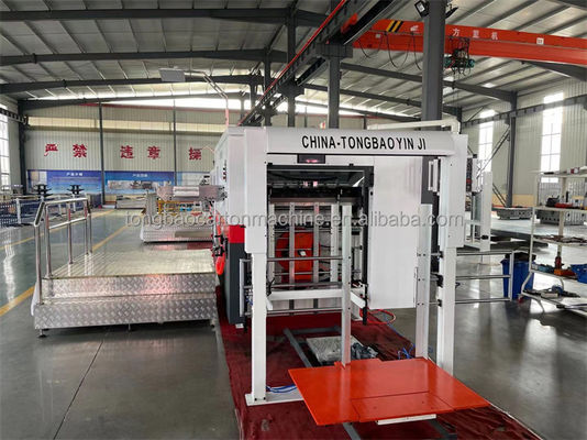 Producción eficiente de cartón de corte a presión creando cartón corrugado máquina de fabricación