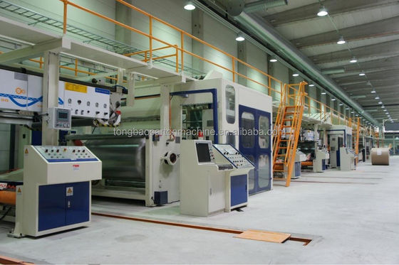 Línea de producción de cartón Tipo de embalaje Cartones 3 Ply Equipo de fabricación de cartón corrugado