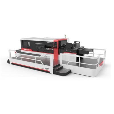 Máquina automática de corte a presión de cartón y papel corrugado con estación de desmontaje