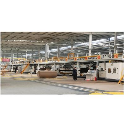 Línea de producción de cajas corrugadas automáticas de 5 capas de alta velocidad de 180 m/min para la fabricación de cajas de 3 capas