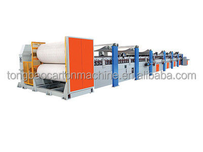 Línea de producción de cajas corrugadas automáticas de 5 capas de alta velocidad de 180 m/min para la fabricación de cajas de 3 capas