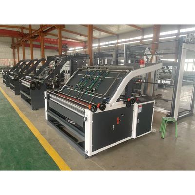 60 m/min Máquina semiautomática de laminado de tablero de flauta de cara única para la laminación