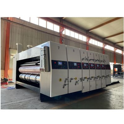 Impresora automática de placas flexibles de alta velocidad, cortadora de matrices para cartón corrugado