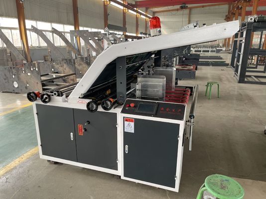 Máquina de laminación semiautomática para cartón corrugado