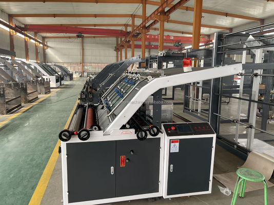 Máquina de laminación semiautomática para cartón corrugado
