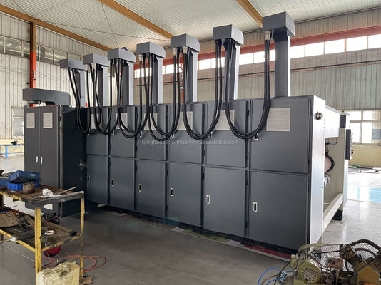Velocidad automática Flexo Impresión Slotting máquina de corte a presión para su línea de producción