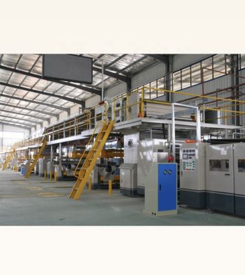 Línea de producción de cartón corrugado de 3 capas Alta velocidad 2200 Eficiencia de producción de 3 capas