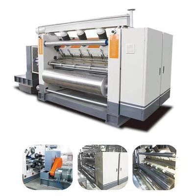 Línea de producción de cartón corrugado de 3 capas Alta velocidad 2200 Eficiencia de producción de 3 capas