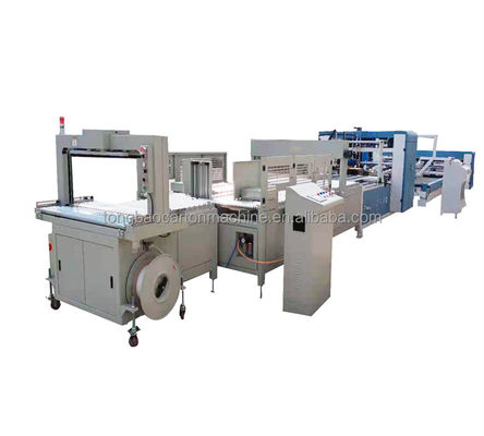 Máquina de caja corrugada de 12 mm con impresora Flexo Slotter Die Cutter Folder Gluer Inline