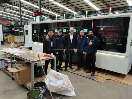 Máquina para hacer cajas de cartón de impresión flexible totalmente automática 1224 1228