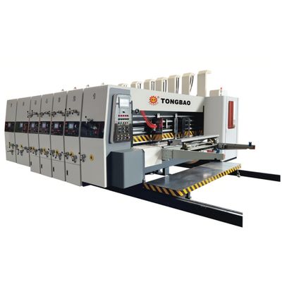 Máquina de impresión automática de flexo ondulado para envases de cartón