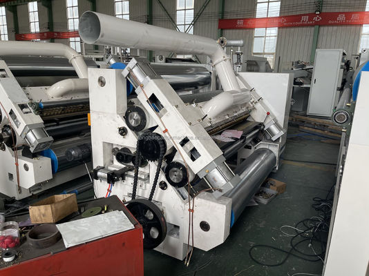 Máquina para hacer cajas onduladas de papel sin dedos de una sola cara para maquinaria de embalaje