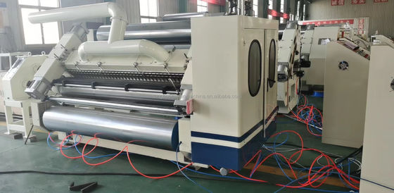 Máquina para hacer cajas onduladas de papel sin dedos de una sola cara para maquinaria de embalaje