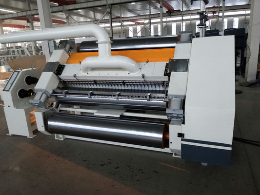 Máquina de un solo lado con accionamiento eléctrico para la fabricación de cajas de cartón corrugado