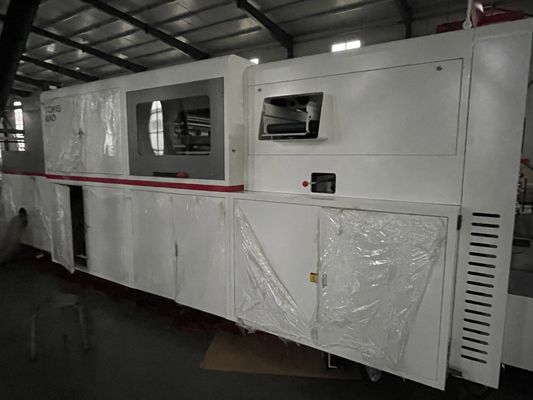 Máquina avanzada de corte automático de borde de plomo de 380 V con estación completa de eliminación de residuos