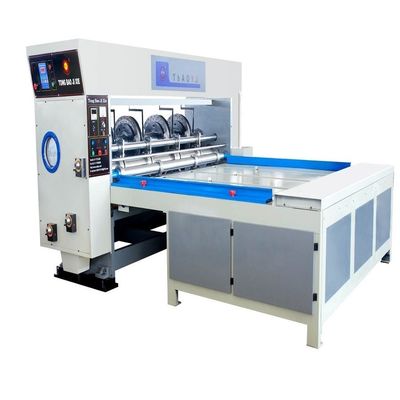 Máquina semiautomática de cajas onduladas rotativas con ranuras con requisitos del cliente