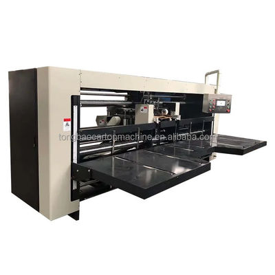 Tipo de embalaje de película Máquina de coser de caja semiautomática de doble pieza para cartón ondulado