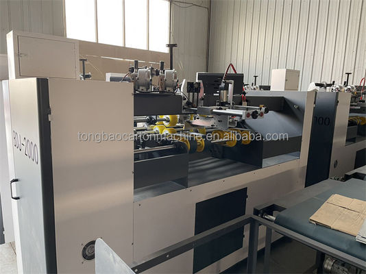 Revestidor de doble unión semiautomático y resistente para la producción de cajas de cartón corrugado