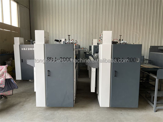 Revestidor de doble unión semiautomático y resistente para la producción de cajas de cartón corrugado