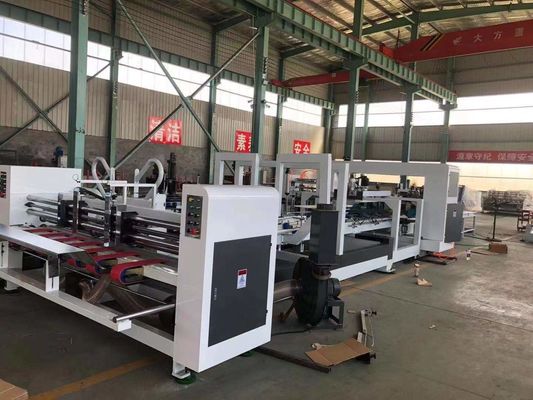 Máquina de pegado automático plegable de cartón corrugado de 220 V para la producción de cajas de clavos
