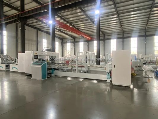 Máquina automática de plegado de cajas para la fabricación de cajas de cartón