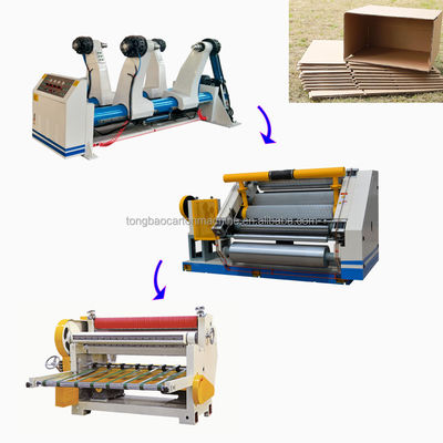 Solución de línea de producción corrugada de una sola cara de dos capas para la fabricación de cajas de cartón
