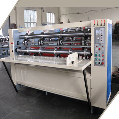 Semi-automático cortador de cuchillas finas para cartón corrugado con accionamiento eléctrico tipo 380V