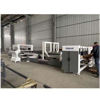 Máquina de pegado automática de cartón plegable de 380 V para la fabricación de cajas de papel