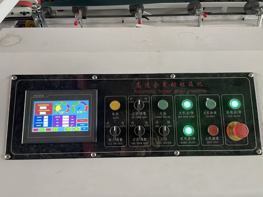 Máquina de pegado automática de cartón plegable de 380 V para la fabricación de cajas de papel