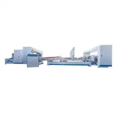 Máquina de cajas de clavos de cartuchos de cartón para pegamento y costura automática de cartón