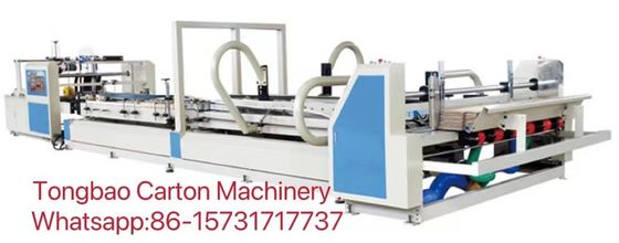 Máquina semiautomática de pegamento de carpetas de cartón corrugado para la fabricación de cajas de cartón