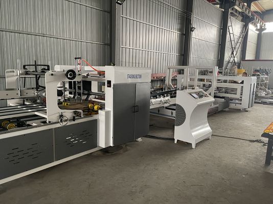 Función Caja de cartón de papel máquina de pegamento de grado automático automático completo carpeta flexo automática