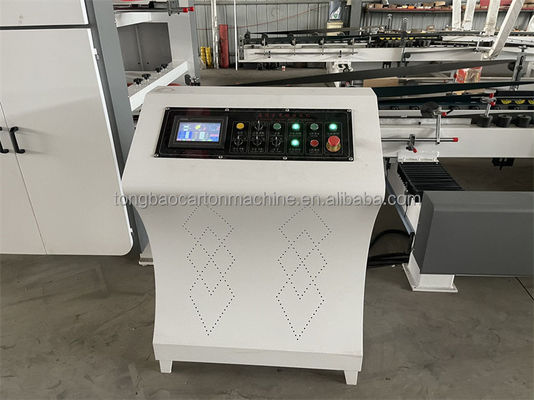 Máquina de pegado de caja corrugada automática de carpeta y máquina de pegamento para caja de cartón