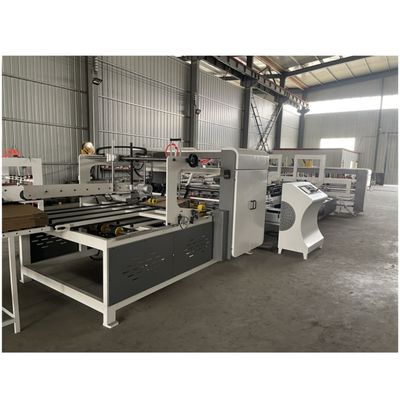 Máquina de pegado de caja corrugada automática de carpeta y máquina de pegamento para caja de cartón