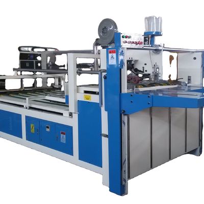 Gluer para carpetas de cajas onduladas semiautomático con accionamiento eléctrico para envases flexibles