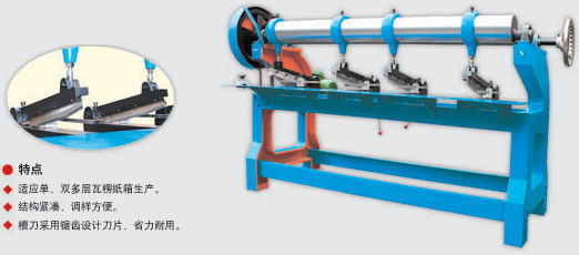 Función de las ranuras y el corte Manual Cuatro cuchillos máquina de corte de esquina para la industria