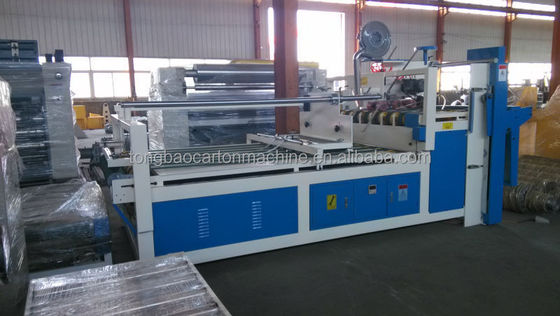 Gluer para carpetas de cajas onduladas semiautomático con accionamiento eléctrico para envases flexibles