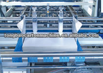 Gluer para carpetas de cajas onduladas semiautomático con accionamiento eléctrico para envases flexibles